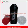 Eco-Friendly 700ml Plastic Custom Protein Shaker Bottle with Filter Wholesaler (KL-7031)